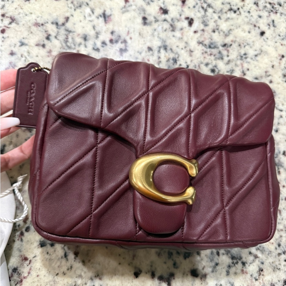 Coach Times Square Tabby 20 in Merlot